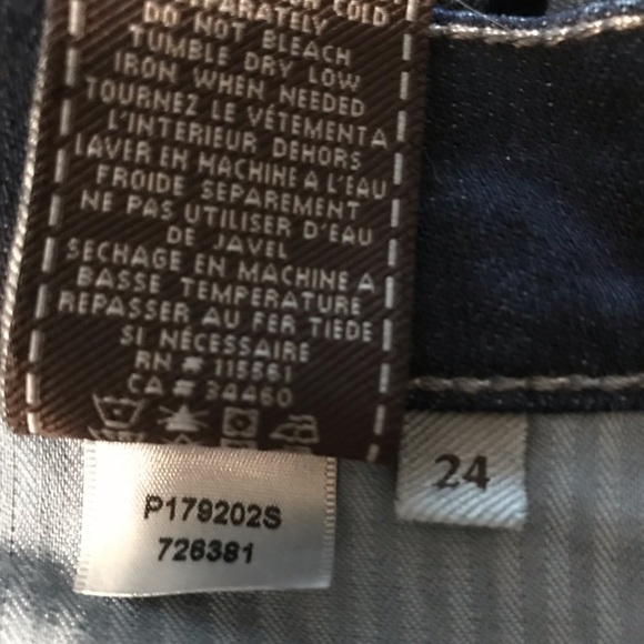7 For All Mankind Women’s Roxanne Straight Cut Denim Jeans Size 24 - Picture 8 of 8